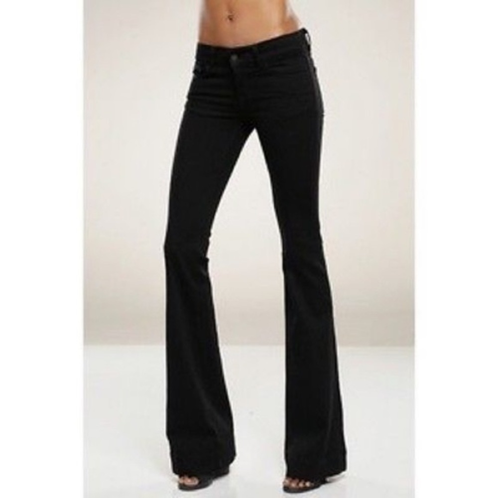 JBrand Lovestory Flare Black Denim Jeans
